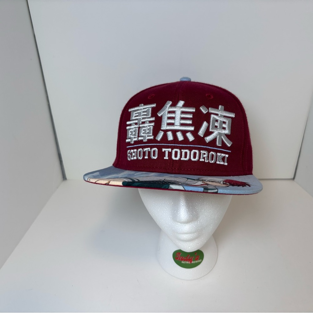 Shoto Todoroki Maroon and Gray Cap